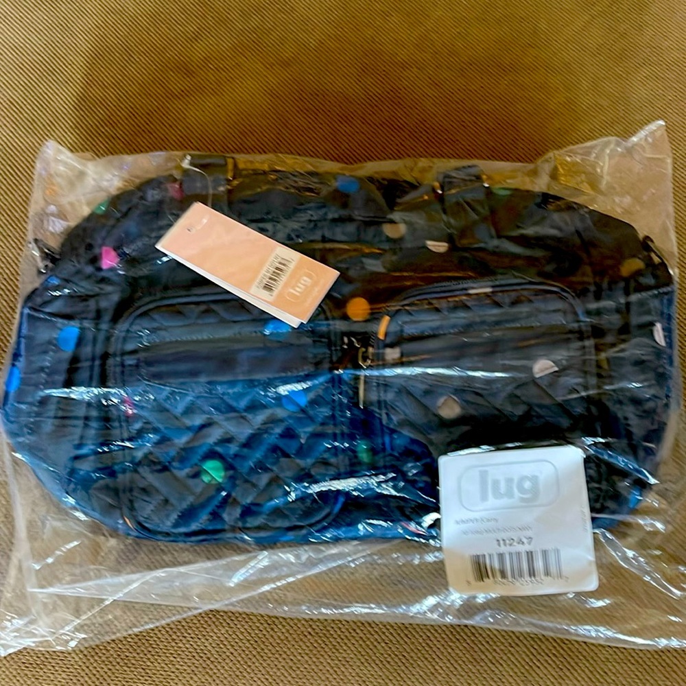 NWT Lug Jumper - Multi Dots Navy